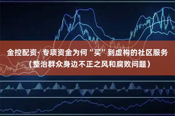 金控配资· 专项资金为何“买”到虚构的社区服务（整治群众身边不正之风和腐败问题）